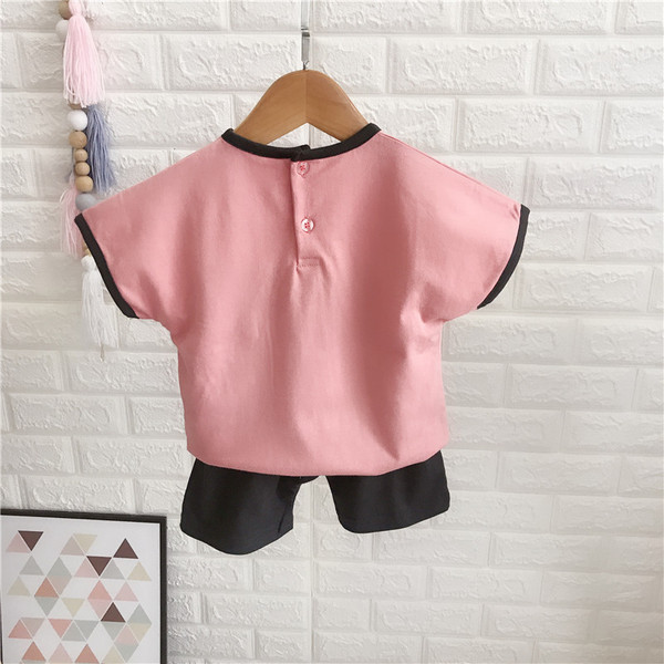 Rózsaszín színű mindennapi gyerekkészlet lányoknak