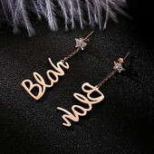 Cercei casual dama de culoare aurie cu pietre