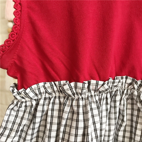 Rochie de copii croiala casual cu aplicatie pentru fete