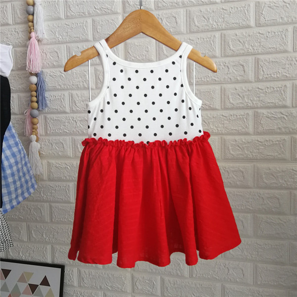 Rochie casual pentru copii cu bretele subtiri pentru fete