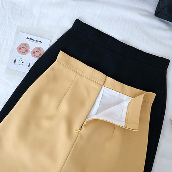 Modern női szoknya magas derékkal, négy színben