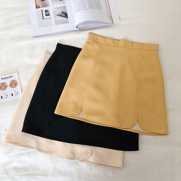 Modern női szoknya magas derékkal, négy színben