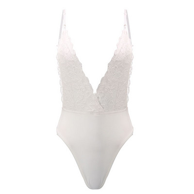 Body de damă modern cu decolteu în V și bretele subțiri în alb și negru