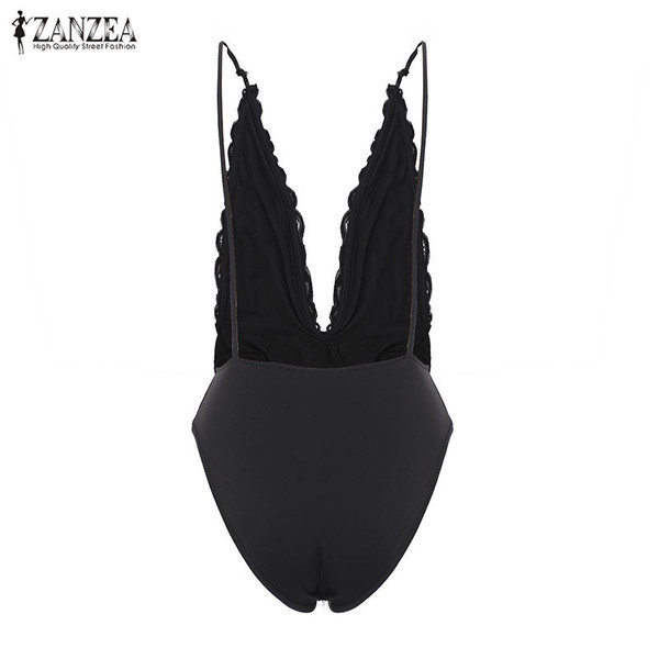 Body de damă modern cu decolteu în V și bretele subțiri în alb și negru