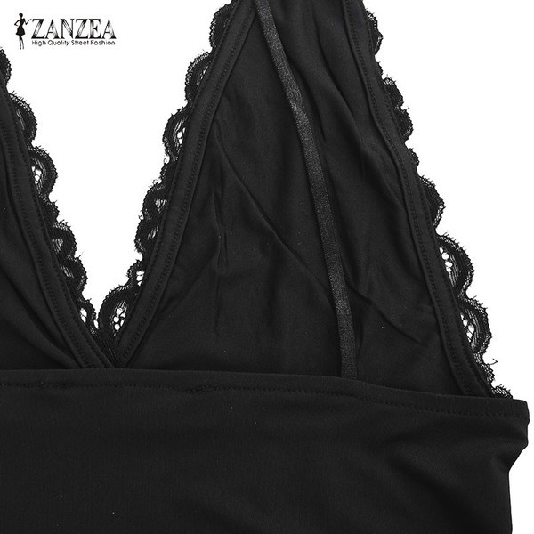 Body de damă modern cu decolteu în V și bretele subțiri în alb și negru