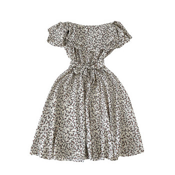 Rochie casual de dama cu umerii goi in mai multe culori