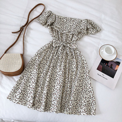 Rochie casual de dama cu umerii goi in mai multe culori