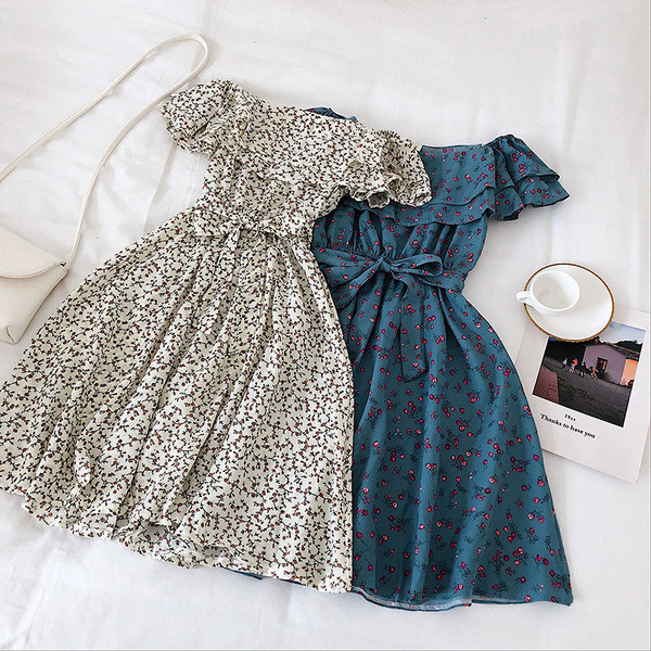 Rochie casual de dama cu umerii goi in mai multe culori