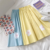 Fusta casual dama cu talie elastica inalta in trei culori