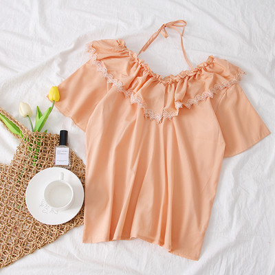 Bluză casual de damă cu mâneci scurte în patru culori