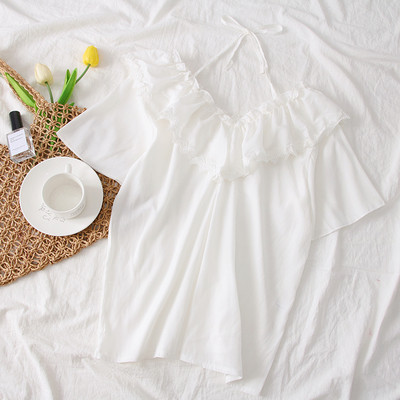 Bluză casual de damă cu mâneci scurte în patru culori