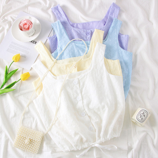 Maiou zilnic de damă cu bretele în patru culori