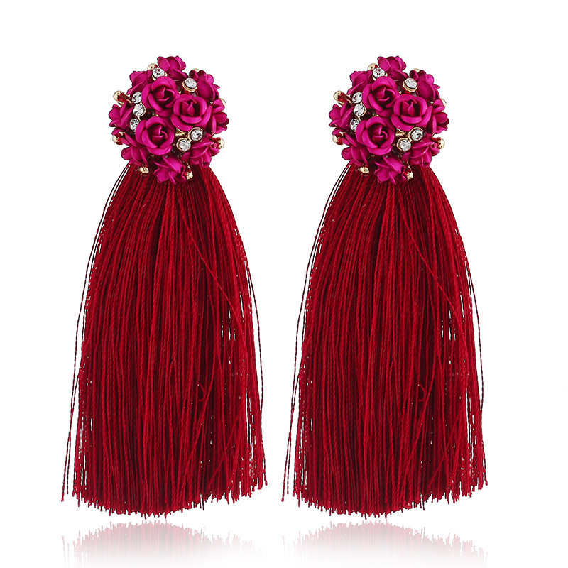 Cercei lungi eleganti de dama cu pietre