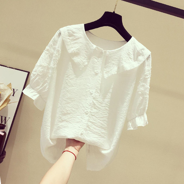 Modern női ing O-nyakkal, többféle színben