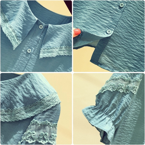 Modern női ing O-nyakkal, többféle színben