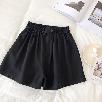 Pantaloni scurți casual dama cu talie elastica in patru culori