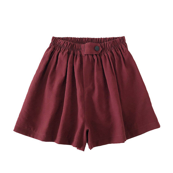 Pantaloni scurți casual dama cu talie elastica in patru culori