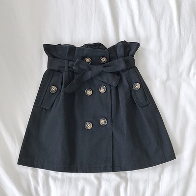 Fusta casual dama cu nasturi si curea in mai multe culori