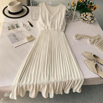 Rochie plisata de dama in patru culori