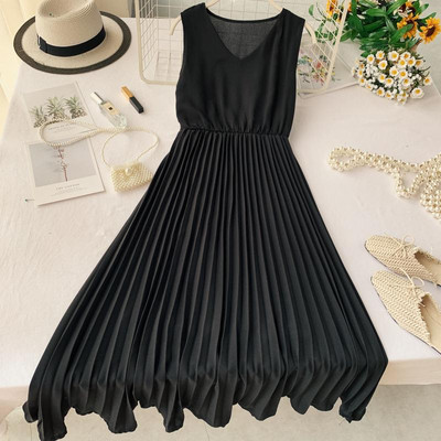 Rochie plisata de dama in patru culori