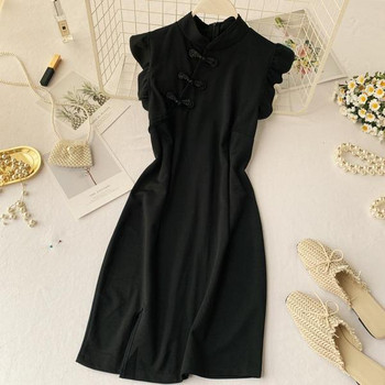 Rochie de dama cu fermoar de culoare neagra