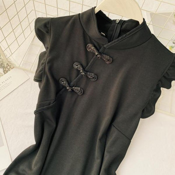 Rochie de dama cu fermoar de culoare neagra