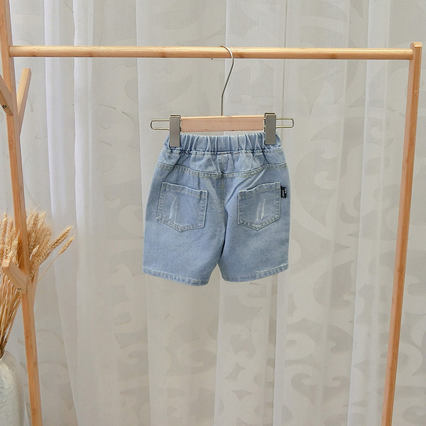 Model nou de blugi pentru copii cu motive rupte in albastru pentru baieti