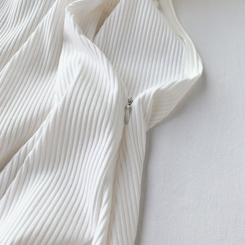 Rochie de dama cu bretele in alb