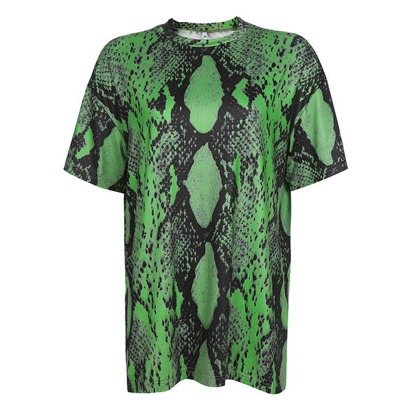 Tricou de dama modern model larg in culoarea verde