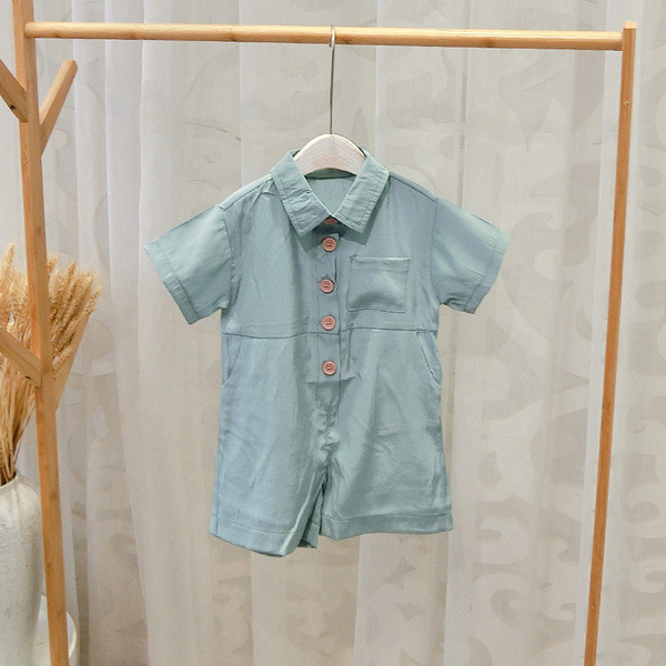 Salopeta moderna pentru copii cu nasturi pentru baieti