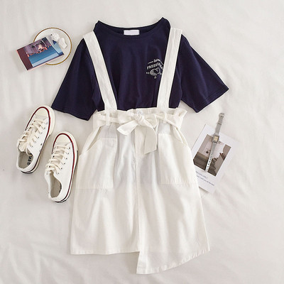 Fusta dama model nou cu bretele - model asimetric in mai multe culori