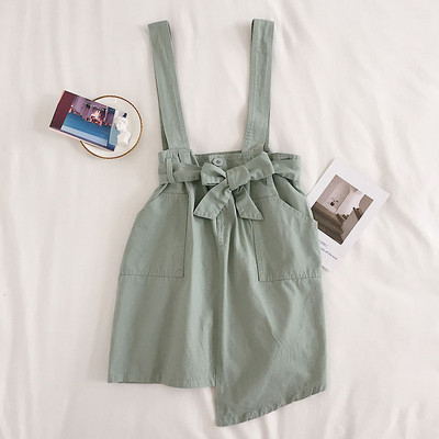 Fusta dama model nou cu bretele - model asimetric in mai multe culori