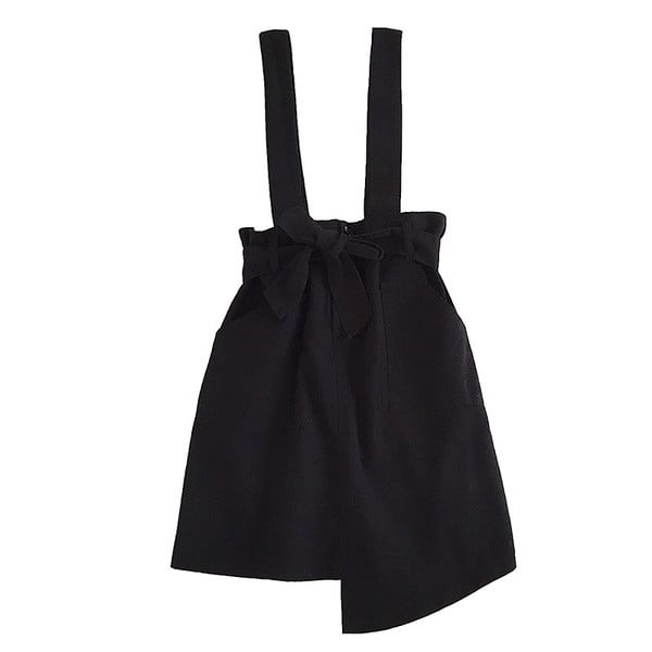 Fusta dama model nou cu bretele - model asimetric in mai multe culori