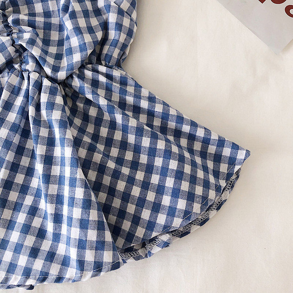 Maieu de damă în carouri cu bretele subțiri în mai multe culori