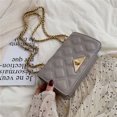 Geanta de dama dreptunghiulara cu inchidere metalica