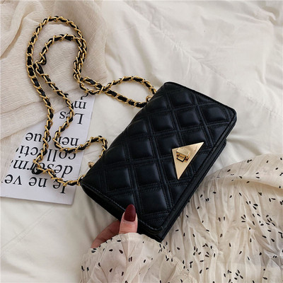 Geanta de dama dreptunghiulara cu inchidere metalica