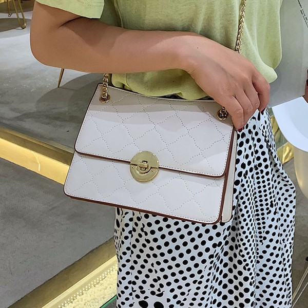 Geanta de dama moderna cu lant metalic in mai multe culori