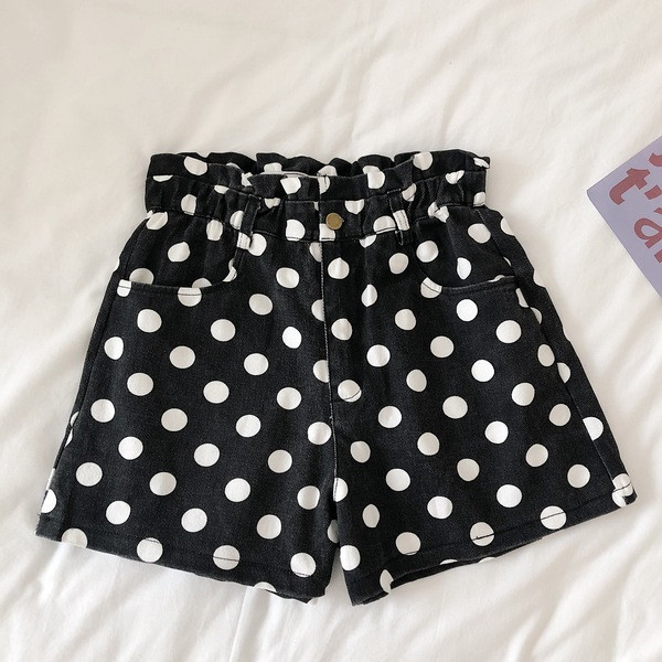 Alkalmi női rövidnadrág elasztikus derékkal, három színben