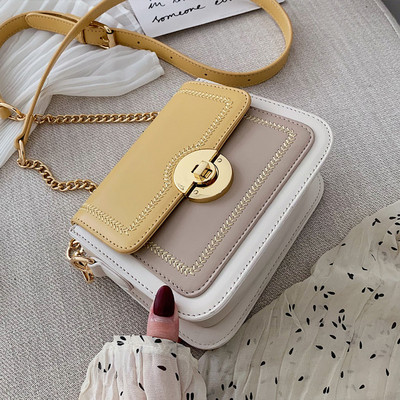 Geanta de dama din piele ecologica cu inchidere metalica