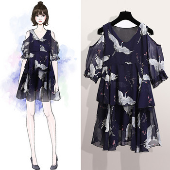 Rochie elegantă de damă, cu umeri goi și decolteu în V, în negru