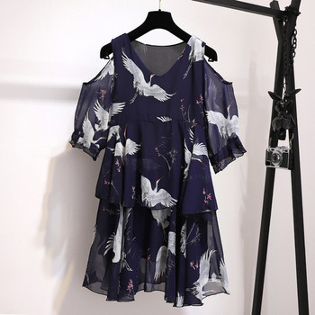 Rochie elegantă de damă, cu umeri goi și decolteu în V, în negru