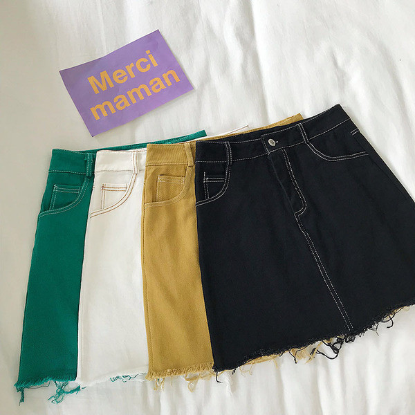 Fusta de dama moderna cu talie inalta in patru culori