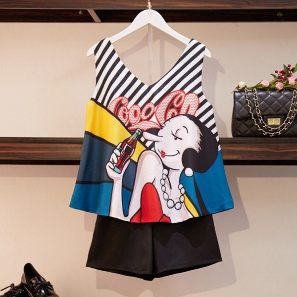 Női szett két részből álló felső + rövidnadrág rátéttel, két színben