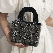 Geantă de damă NOUĂ cu model șarpe în mai multe culori diferite