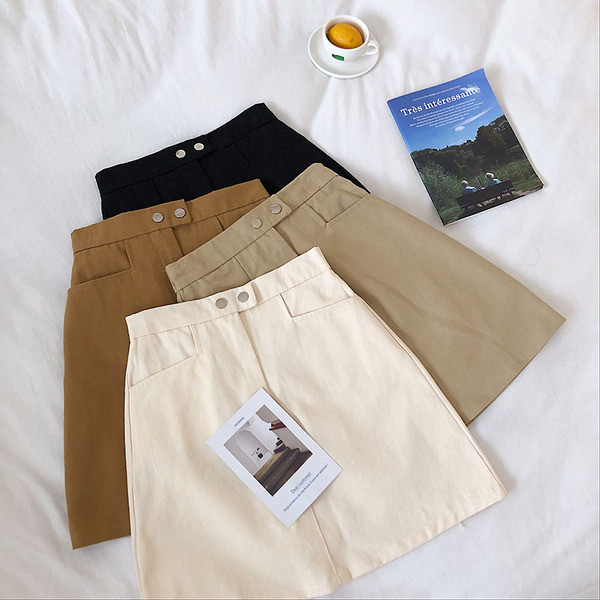 Fusta de vara dama cu talie inalta in mai multe culori