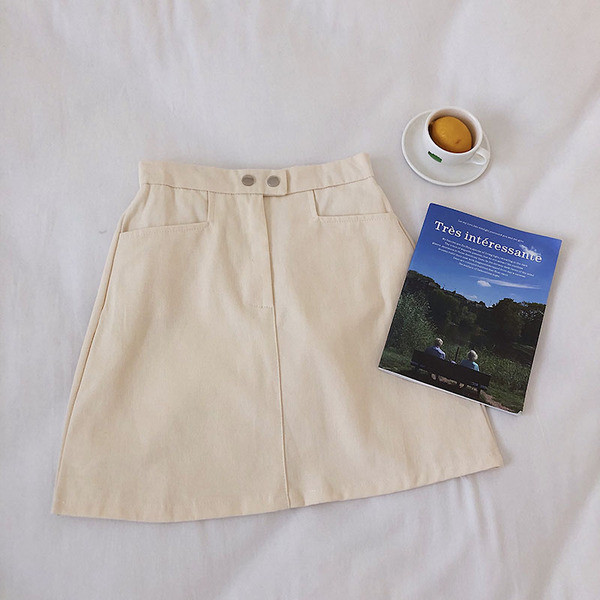 Fusta de vara dama cu talie inalta in mai multe culori