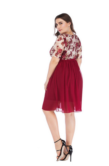 Rochie eleganta de dama cu decolteu in V si tul in mai multe culori