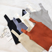 Női tank top sima modell széles pántokkal több színben