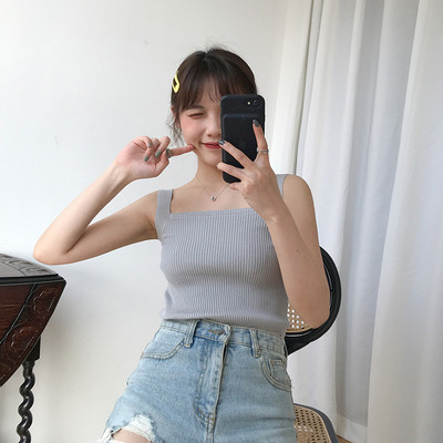 Női tank top sima modell széles pántokkal több színben