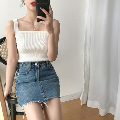 Női tank top sima modell széles pántokkal több színben